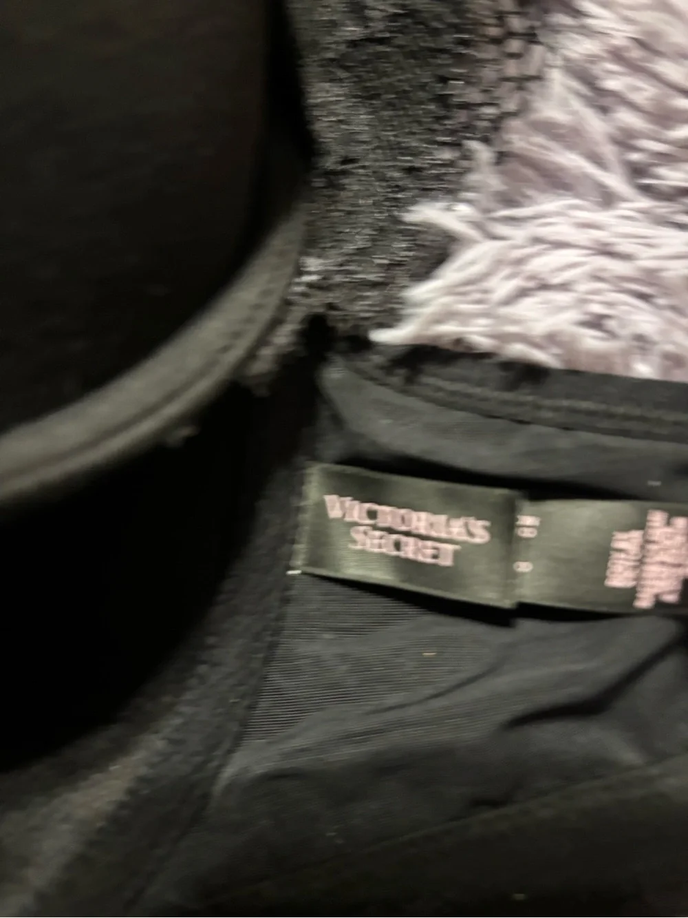 Victoria's Secret Black Lace Trim Women's bra